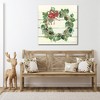 Courtside Market Christmas Wreath 24x24 Gallery-Wrapped Canvas - 2 of 4
