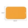 Unique Bargains Dish Drying Mat Set Reusable Sink Drain Pad Heat Resistant Suitable for Kitchen 2 Pcs - 2 of 4