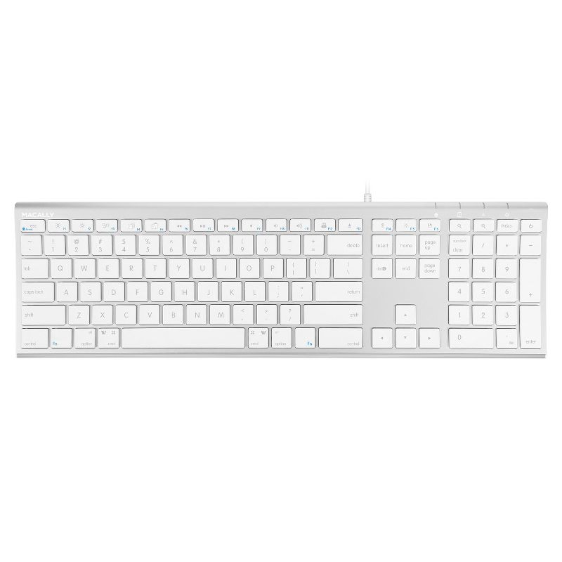 Macally Ultra Slim USB-C Wired Full Size With Numeric Keypad, 2 of 9