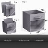 Sorbus 11 Inch 6 Pack Collapsible Fabric Storage Bins with Clear Window - for Organizing Clothes, Toys, Books, Shelves, Closets & more - 3 of 4