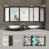 Recessed Medicine Cabinet With Mirror,Surface Mount Bathroom Cabinet,Wall Hung Bathroom Vanity Medicine Cabinet Mirror With Storage-The Pop Home - 4 of 4