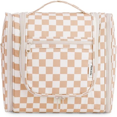 Narwey Checked Hanging Travel Toiletry Bag , Travel Bag for Toiletries