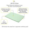 BreathableBaby All-in-One Fitted Sheet & Waterproof Cover, For 38" x 24" Mini Crib Mattress (2-Pack), Mint Green - 3 of 4
