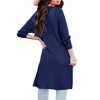 Girl's Open Front Cardigan Long Sleeve Knit Sweaters Kids Lightweight Cute Casual Loose Outerwear Coats with Pockets - 3 of 3