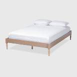 Colette French Bohemian Wood Platform Bed Frame - Baxton Studio