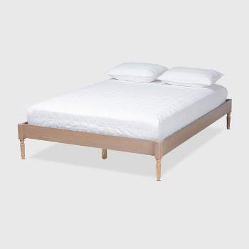 Colette French Bohemian Wood Platform Bed Frame - Baxton Studio