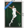 Trends International NBA Milwaukee Bucks - Giannis Antetokounmpo 19 Framed Wall Poster Prints - 3 of 4