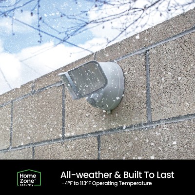 White Twin Head LED Motion Sensor Security Flood Lights, 2-Pack