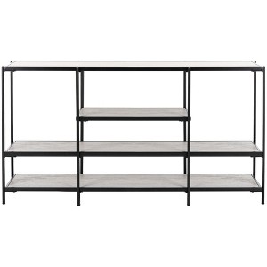 Petra 3 Tier Console Table - CNS6204A - Beige/Black - Safavieh - 1 of 4