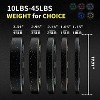 2 inch Rubber Bumper Plates for Lifting, Weight Plates for Home Gym,Rubber Weight Plates10LB 15LB 25LB 3 Plates Options - 2 of 4