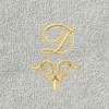 Linum Home Textiles 100% Turkish Cotton MONICA Gold Thread 2PC Embellished Washcloth Set - 3 of 3