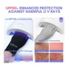 Saviland Pro Half-Field UV Shield Gloves - 4pr UPF200+ Surgical-Grade Fingerless Gloves for Gel Lamp Safety & Cuticle Defense. (Size: 4pr) - 3 of 4