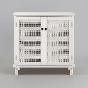 Art Leon Cane Wicker Cabinet Sideboard - 1 of 3