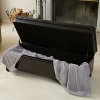 Christopher Knight Home Hastings Contemporary Bonded Leather Tufted Storage Ottoman Bench - 2 of 4