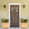 Tangkula Outdoor Wooden Planter Box Folding Raised Garden Plant Container w/ Drainage Hole - 4 of 4