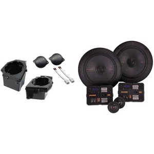 Kicker 51KSS6504  6.5" KSS Component Speakers and Front 6.5" Speaker Pods with Tweeter Adaptor Compatible with Jeep JL (2018-2023) & JT (2020-2023) - 1 of 4