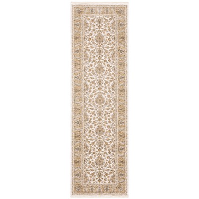 Oriental Weavers Maharaja 5091W Ivory/ Gold Indoor Area Rug - 2'3" x 7'6"
