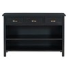 Okak Retro Console Table, Buffet Cabinet with 6 Storage Drawers and 1 Open Shelf, Storage Cabinet for Living Room, Entryway, Hallway, Espresso - 4 of 4