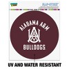 Alabama A&M University Bulldogs Logo Automotive Car Window Locker Circle Bumper Sticker - 2 of 4
