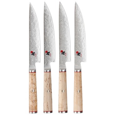 Farberware 4pc Laguiole Steak Knife Set White/silver : Target