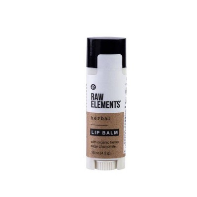 Raw Elements Herbal Rescue Lip Balm - 0.15oz