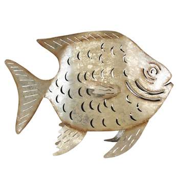 Beachcombers Large Gold Lantern Fish