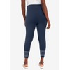 Jessica London Women's Plus Size Everyday Stretch Cotton Capri Legging - 3 of 4