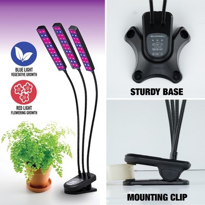 Multicolor 24-LED Adjustable Indoor Grow Lamp with Flexible Arms