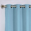 Classic Modern Solid Room Darkening Semi-Blackout Curtains, Grommets, Set of 2 by Blue Nile Mills - 2 of 4