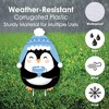 Big Dot of Happiness Winter Penguins - Yard Sign and Outdoor Lawn Decorations - Holiday and Christmas Party Yard Signs - Set of 8 - 3 of 4