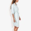 Anna-Kaci Women's Button Down Collar Neck Large Pocket Detail Scoop Hem Long Cuffed Sleeve Fashion Dress - 3 of 4