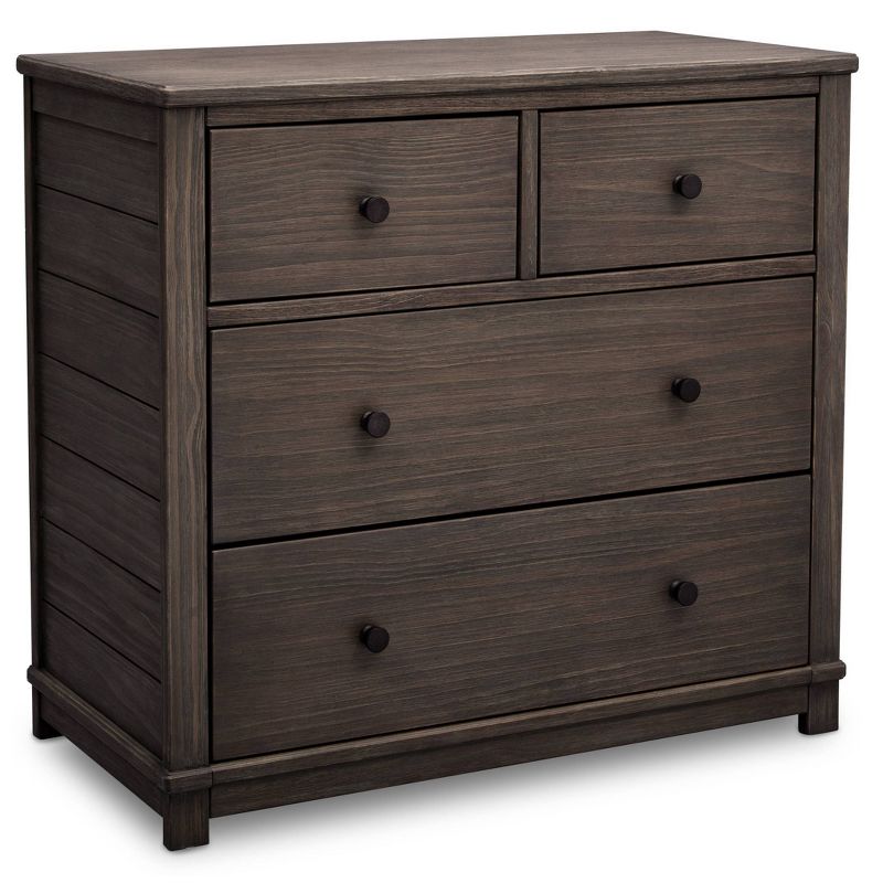 Simmons Kids' Monterey 4 Drawer Dresser with Changing Top and Interlocking Drawers, 6 of 11