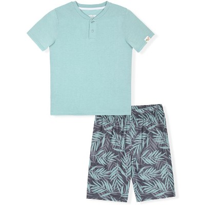 Sleep On It Boys 2-Piece Short-Sleeve Jersey Pajama Shorts Set