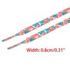INSPIRE CHIC Thin Flat Colorful Patterned Shoelaces 1 Pair - 3 of 4