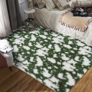 GustoWave Indoor Modern Abstract Rug for Hallways Living Room Patio Decor, Green - 1 of 4