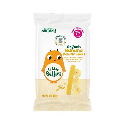Little Bellies Organic Banana Pick-Me Sticks Baby Snacks - 0.56oz