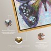 Art Remedy On Her Way Colorful buterfly and flowers wall art Framed - 4 of 4