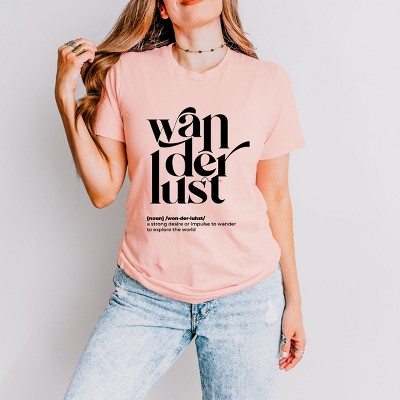 Simply Sage Market Wanderlust Definition Short Sleeve Tee - XS - Blush