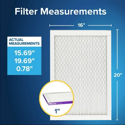 Filtrete 16x20x1 Allergen Bacteria Virus Air Filter