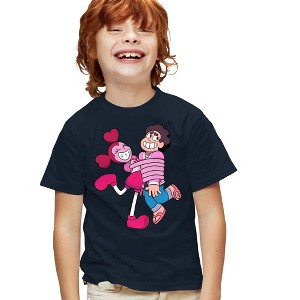 Boys' Short Sleeve Steven Universe Spinel Loves Steven T-Shirt - 1 of 4