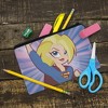 DC Super Hero Girls Supergirl Makeup Cosmetic Bag Organizer Pouch - 2 of 4