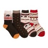 MUK LUKS Women's 4 Pack Holiday Boot Socks - 2 of 3