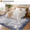 Washable Area Rug, Soft Modern Bordered Abstract Low Pile Non-Slip Carpet, Living Room Bedroom Throw Rug for Dining Room Home Decor - 3 of 4