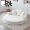Kumasinova Convertible Circular Sofa Bed,Adjustable Futon Floor Sofa with No Assembly,Compressed Corduroy Lounge Sofa for Apartment,Living Room - 4 of 4