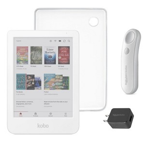 Kobo Clara Colour (White) eReader with SleepCover & White Remote Page Turner Bundle - 1 of 4