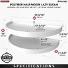 Rev-A-Shelf Polymer Half Moon 2-Tier Lazy Susan Blind Corner Kitchen Cabinet Storage Organizer w/ Pivot & Slide Hardware - 3 of 4