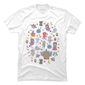 Men's Design By Humans Cute Halloween By kostolom3000 T-Shirt - 1 of 2