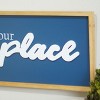 VIP Wood 36 in. Blue Happy Place Wall Sign - 4 of 4