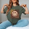 Simply Sage Market S.W.Smiley Fall Checkered Smiley Garment Dyed Tee - 2 of 4