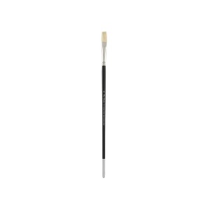 Creative Mark Pro Stroke Premium White Chungking Hog Bristle Artist Paint Brush - Flat - Natural Bristle Brush w/ Great Control Suitable for Oils, - 1 of 4